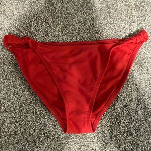 No Boundaries Red Bikini Bottom